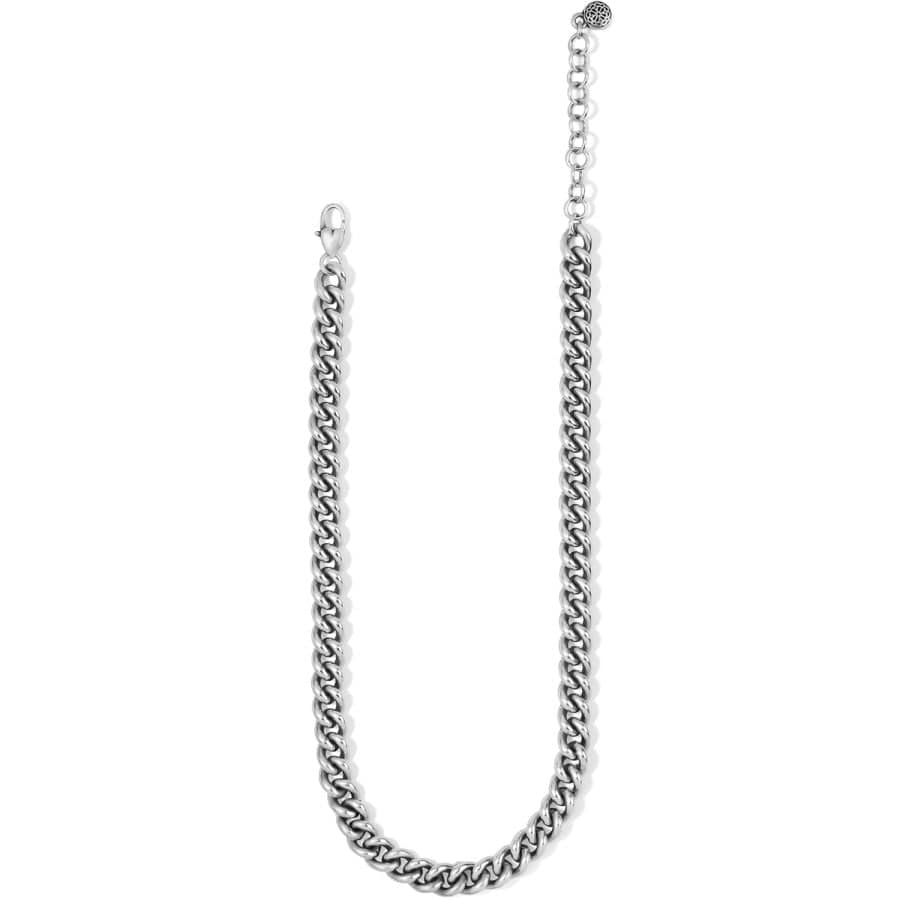 Ferrara Roma Curb Chain Necklace silver 2