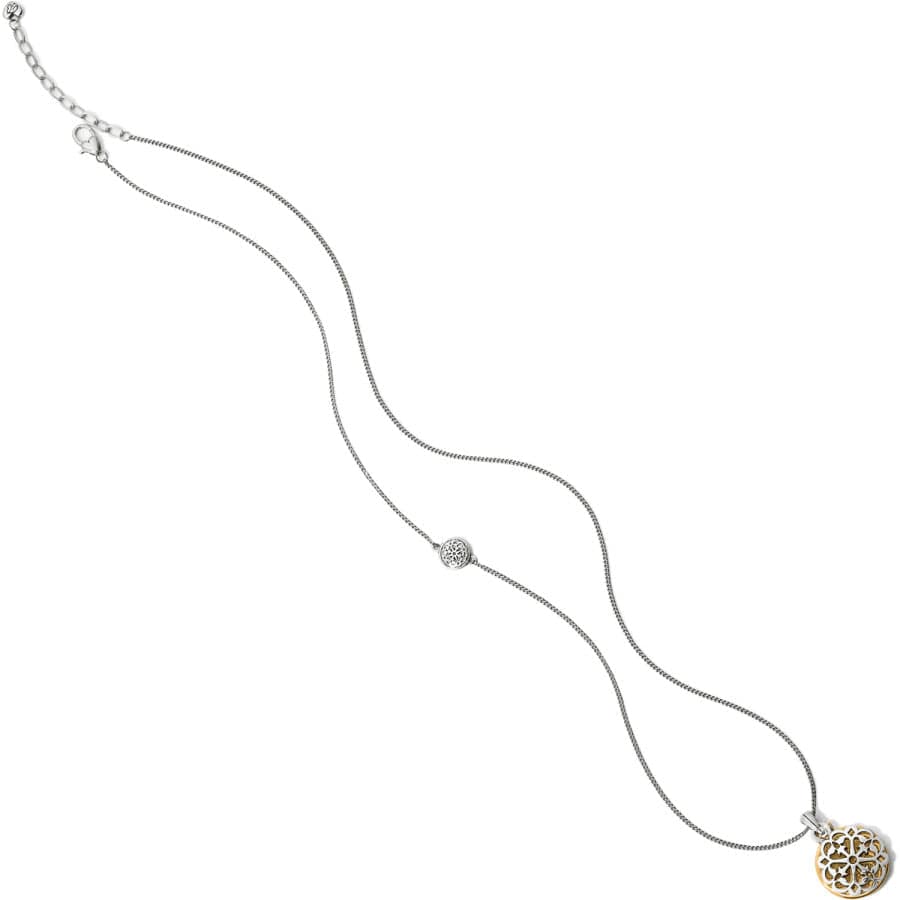 Ferrara Two Tone Reversible Long Necklace silver-gold 4
