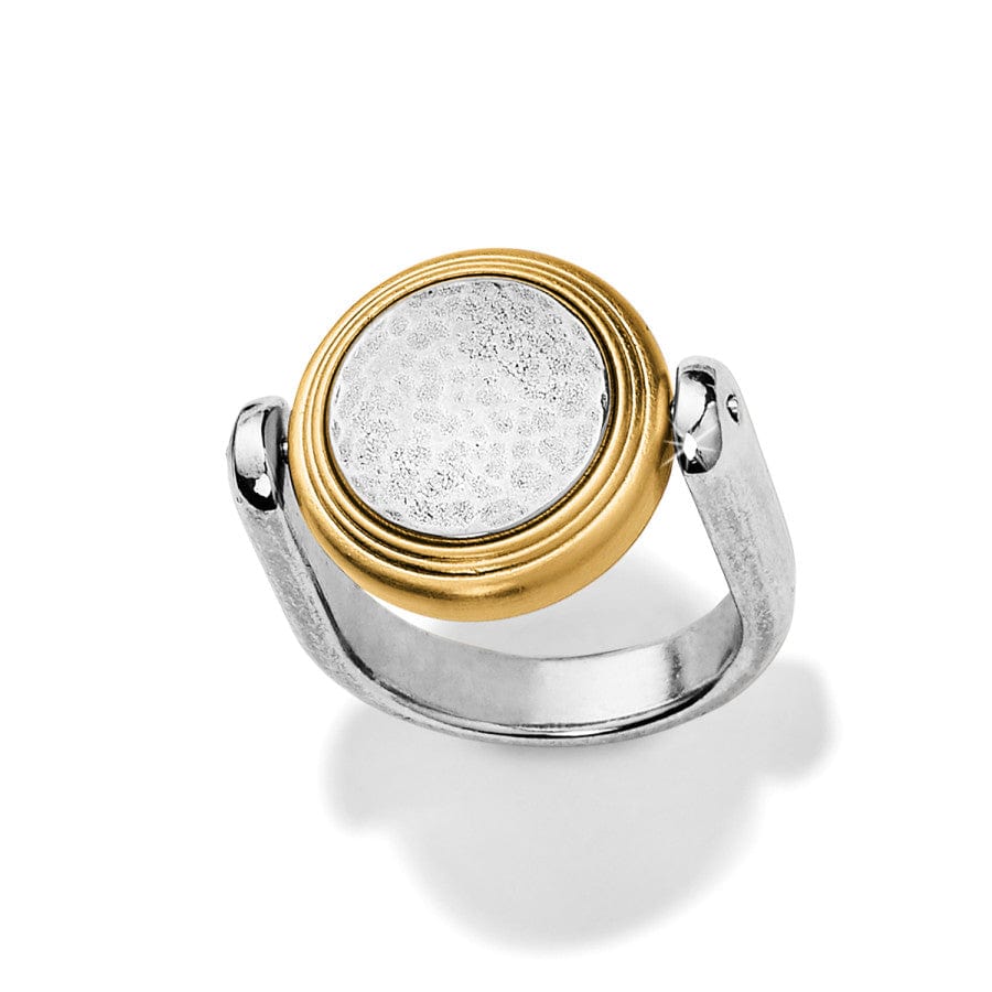 Ferrara Two Tone Reversible Ring silver-gold 2