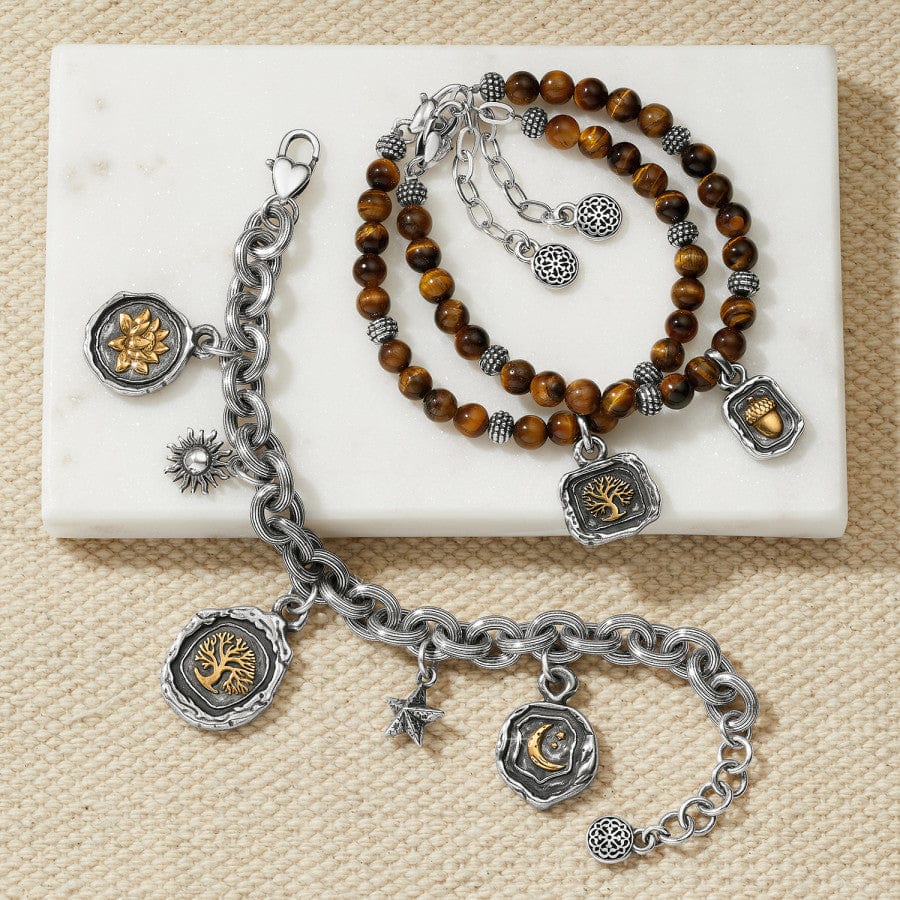 Ferrara Virtue Beaded Acorn Bracelet brown 2