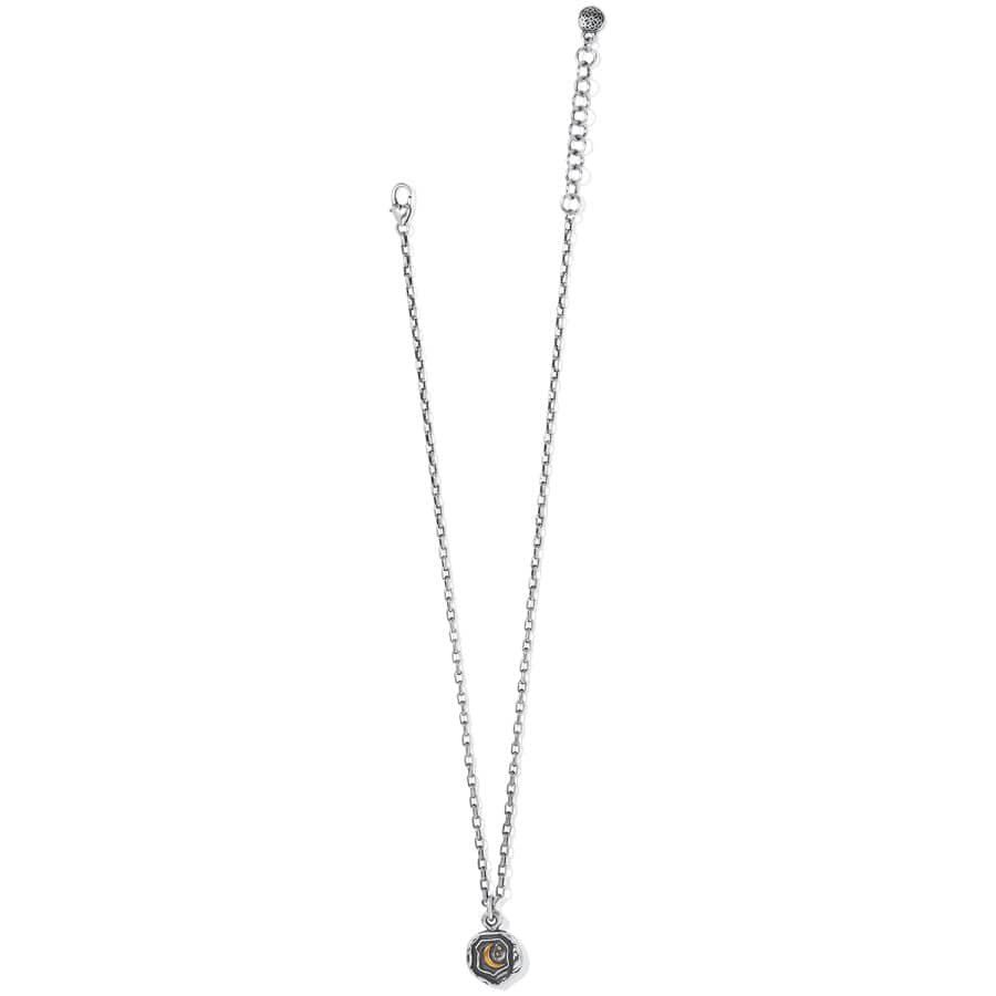Ferrara Virtue Crescent Moon Pendant Necklace silver-gold 3