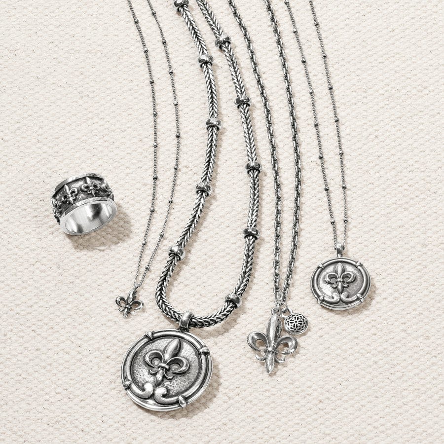 Fleur De Lis Mini Pendant Necklace