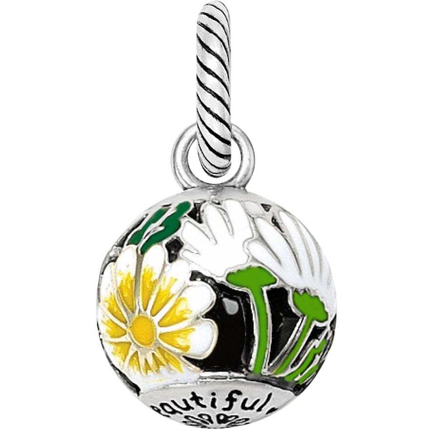 Flower Bulb Charm silver-multi 2