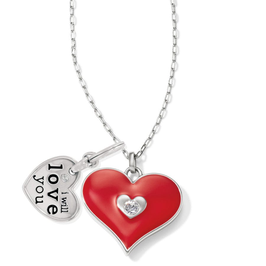 Forever Be Loved Necklace silver-red 1