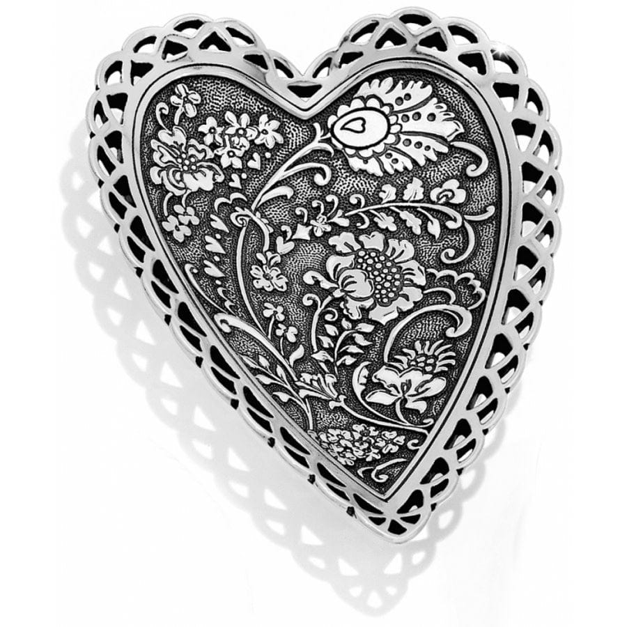 Garden Heart Trinket Tray silver 1