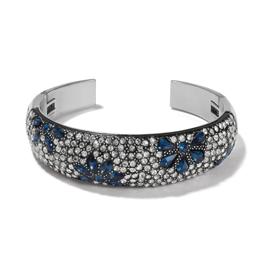 Garden Of Love Double Hinged Bangle silver-blue 2