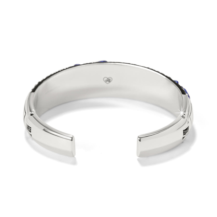 Garden Of Love Double Hinged Bangle silver-blue 2