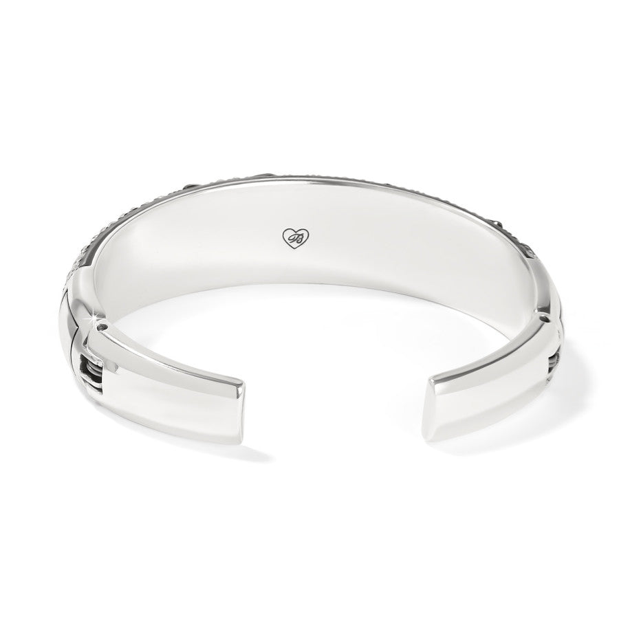 Garden Of Love Double Hinged Bangle silver-blue 3