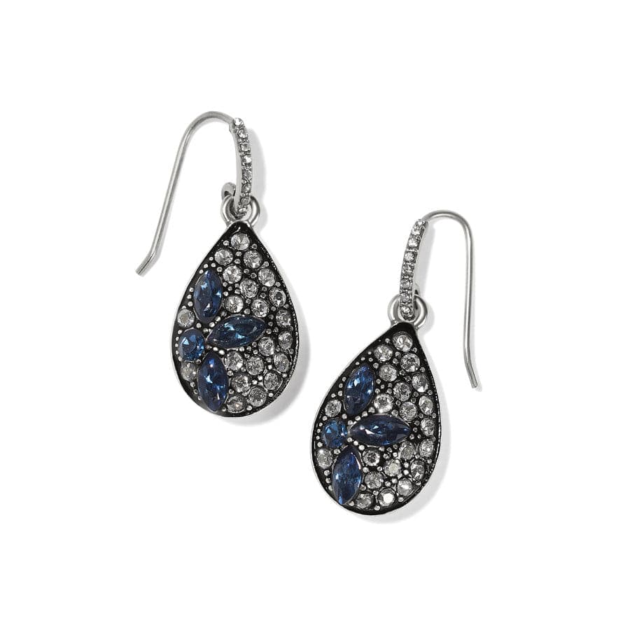 Garden Of Love Teardrop French Wire Earrings silver-blue 1