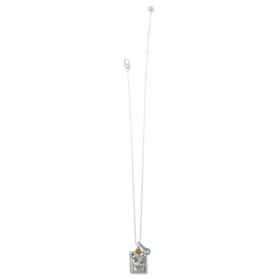 Give Love Glitz Flower Necklace silver-gold 3