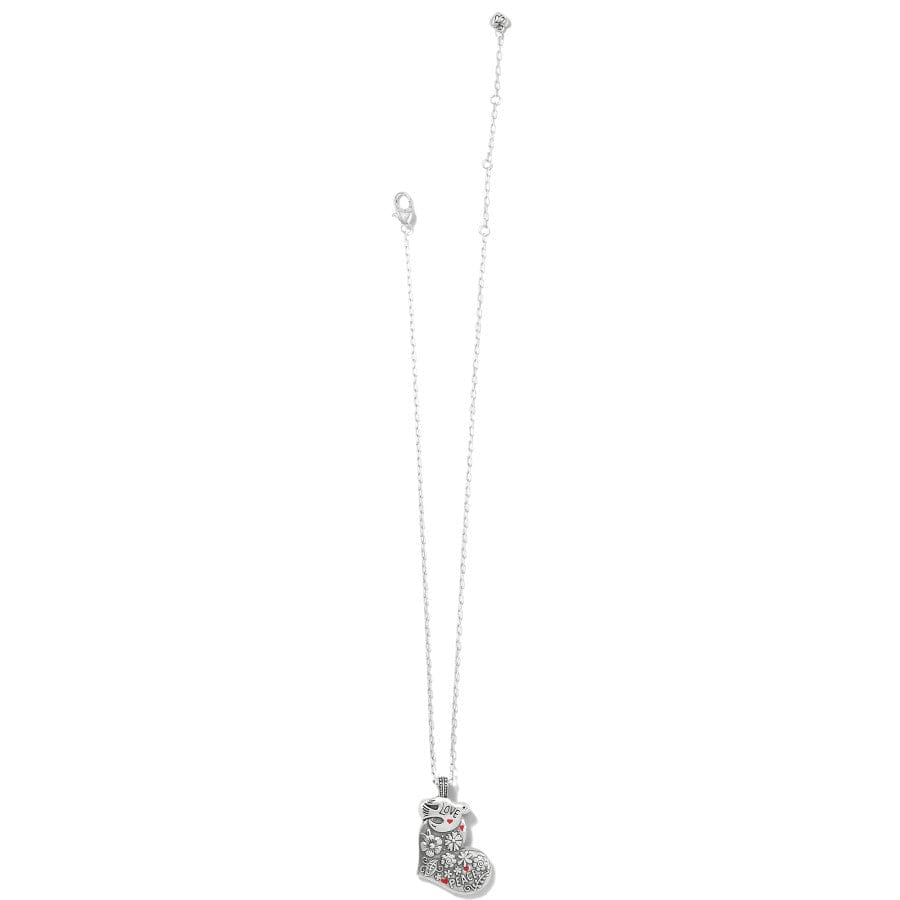 Give Love Peace Necklace silver 3