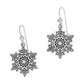 Glint Snowflake French Wire Earrings