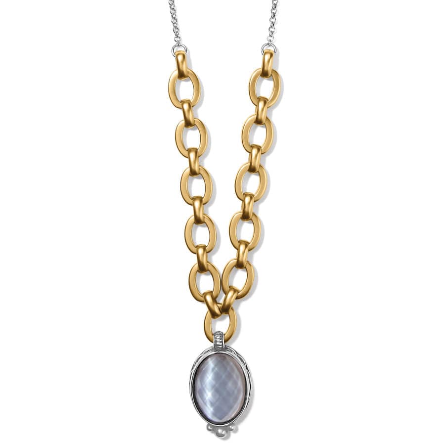Golden Moon Short Necklace gold-gray 1
