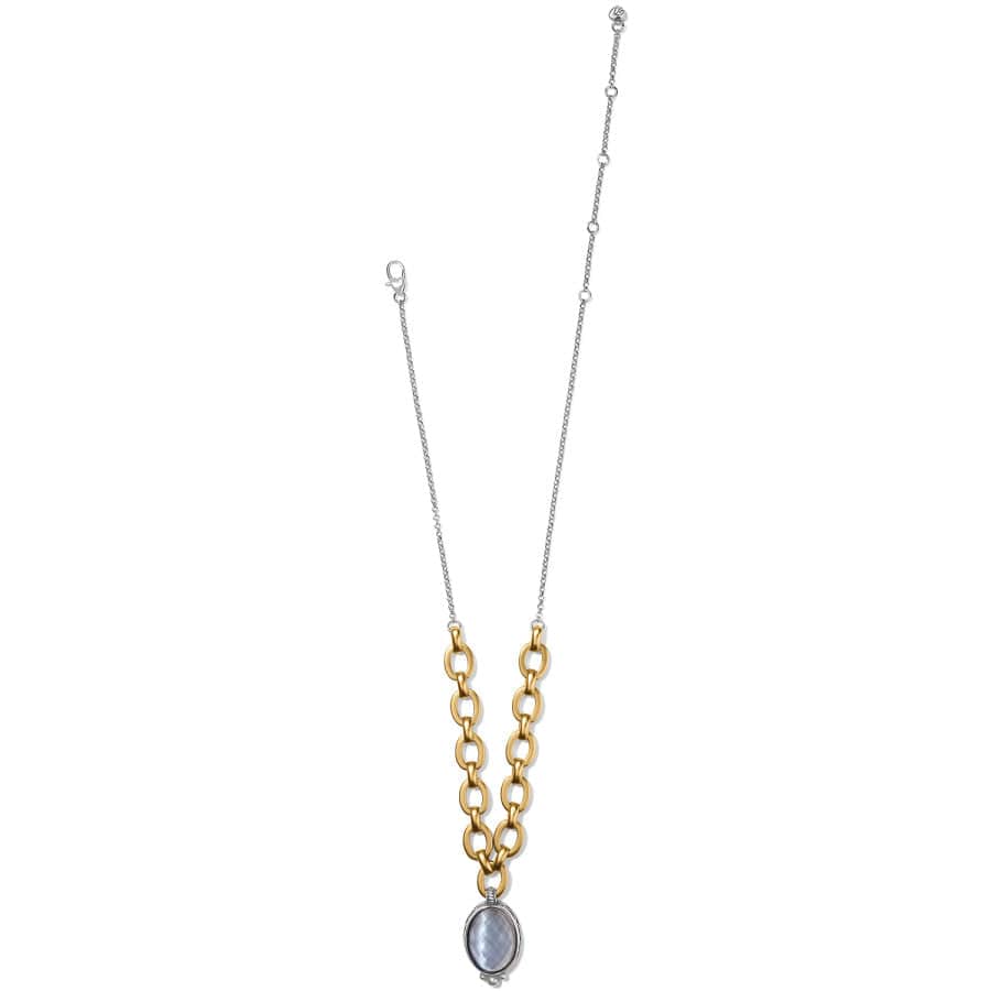 Golden Moon Short Necklace gold-gray 2