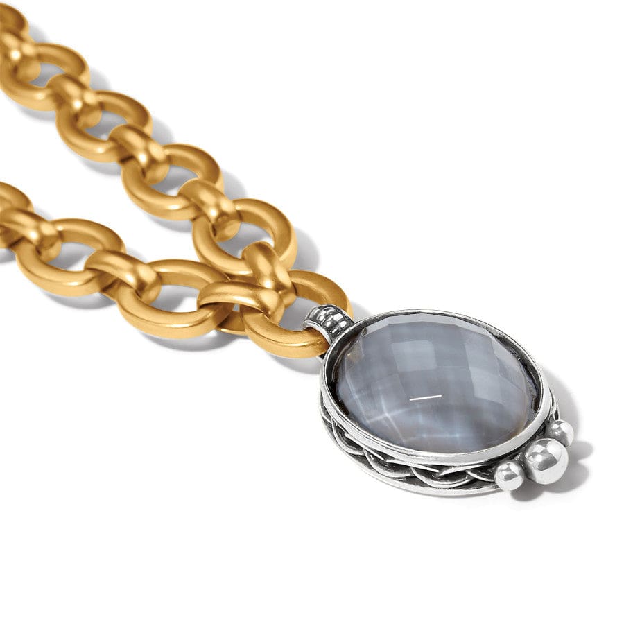 Golden Moon Short Necklace gold-gray 3