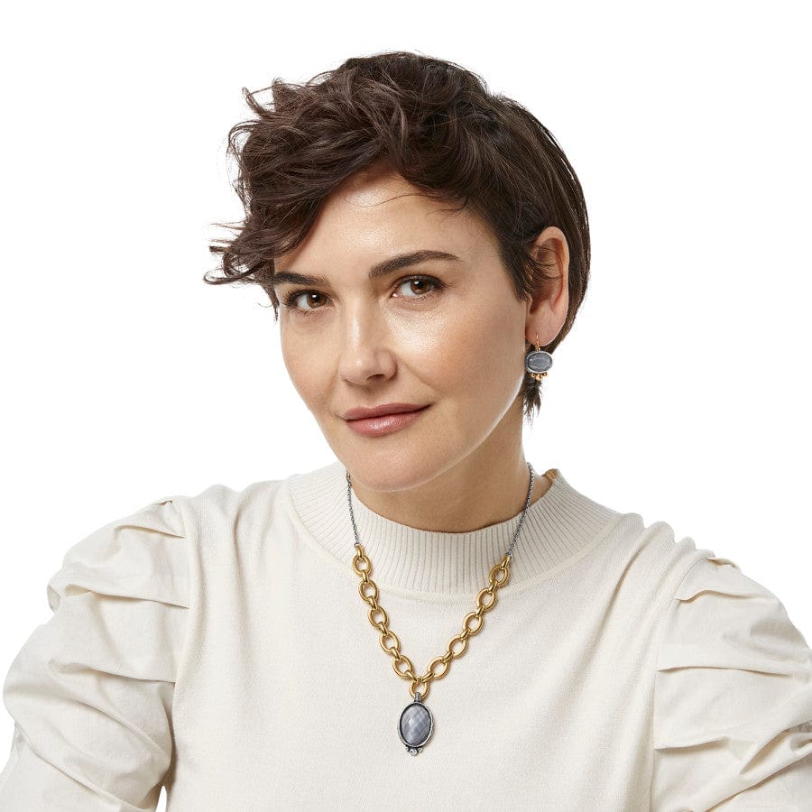 Golden Moon Short Necklace gold-gray 4