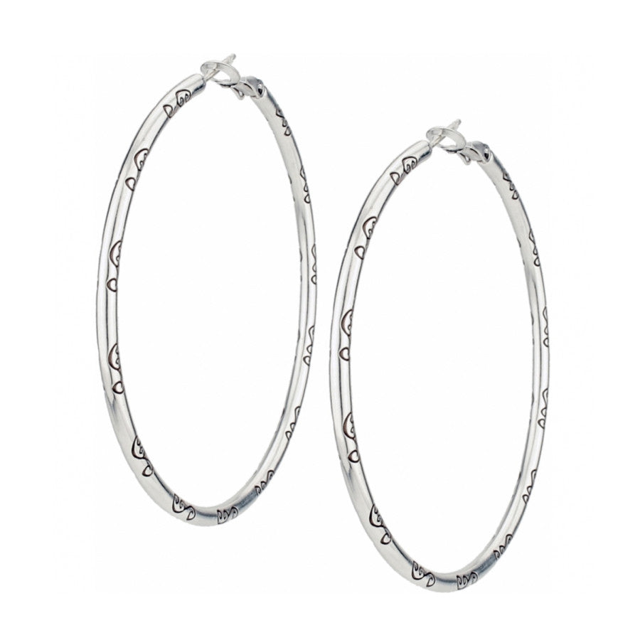 Grande Hoop Charm Earrings