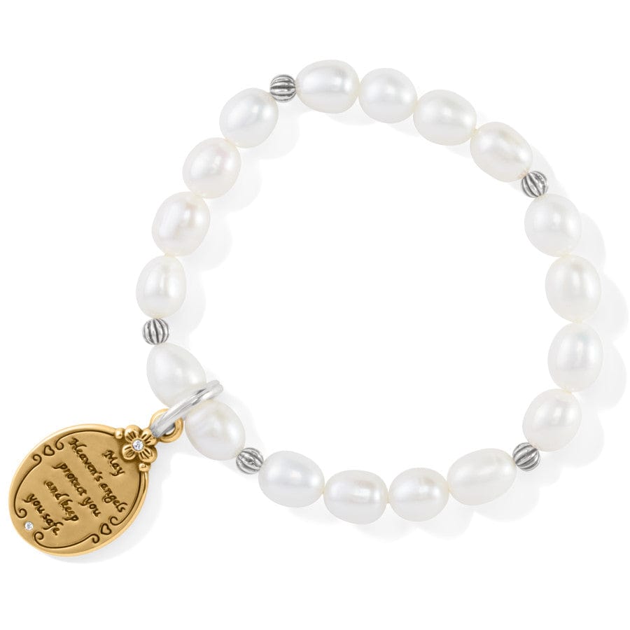 Guardian Angel Pearl Stretch Bracelet silver-pearl 2