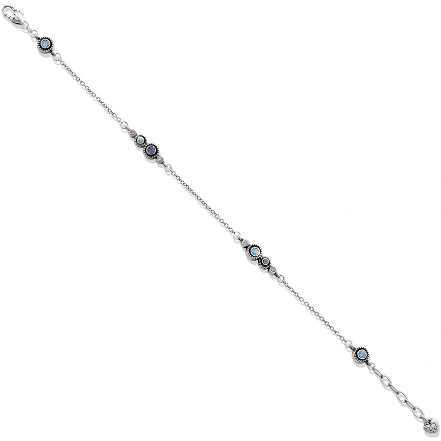 Halo Anklet silver-tanzanite 1