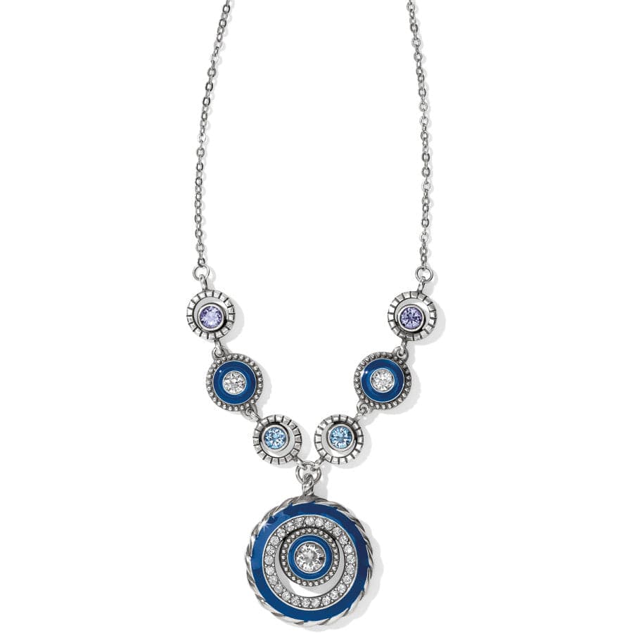 Halo Eclipse Necklace silver-blue 1
