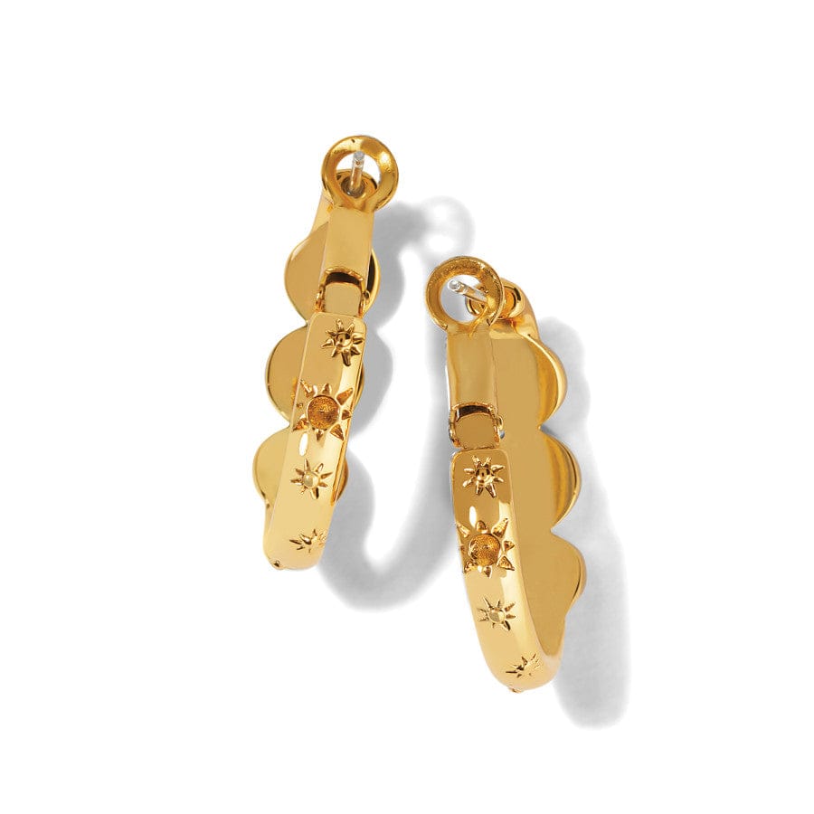 Halo Glow Trio Hoop Earrings gold 2