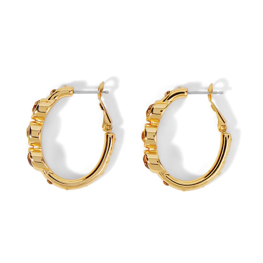 Halo Glow Trio Hoop Earrings gold 3