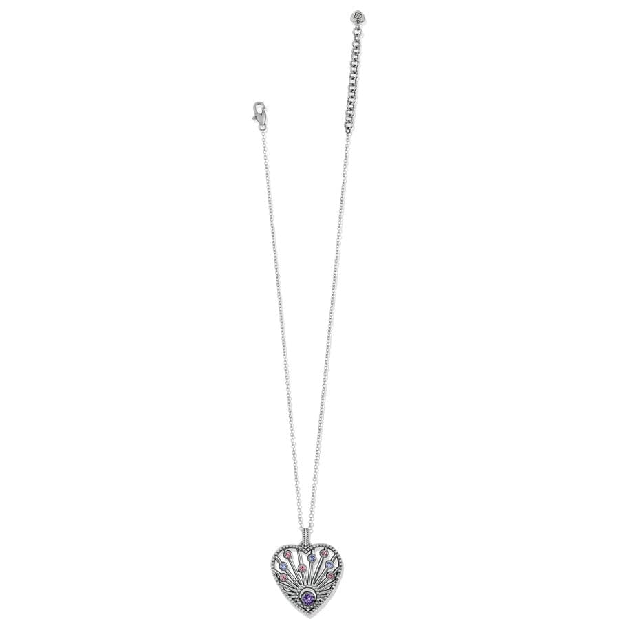 Halo Radiance Heart Necklace silver-multi 2