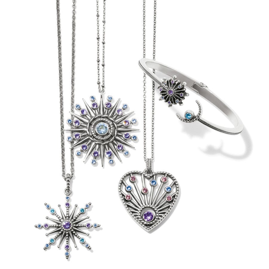 Halo Radiance Heart Necklace silver-multi 3