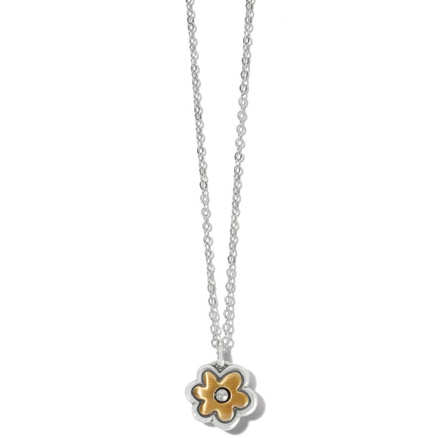 Harmony Flower Petite Necklace silver-gold 1