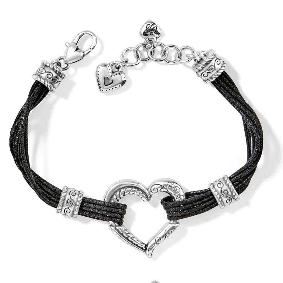 Heritage Heart Bracelet in black