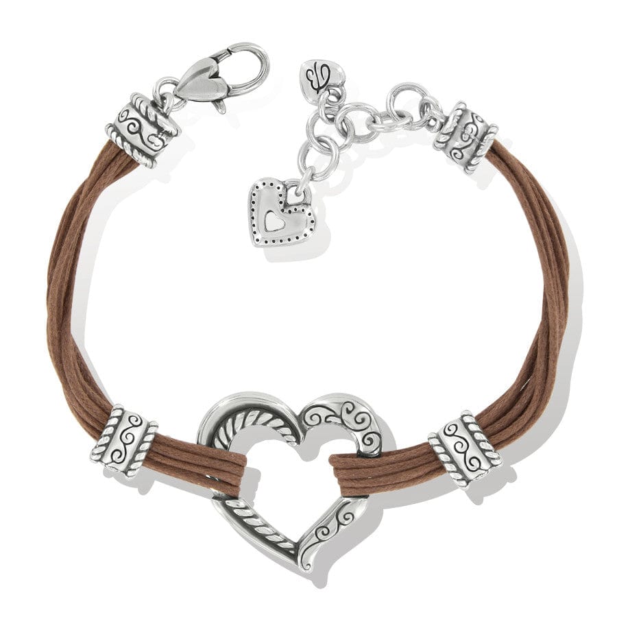 Heritage Heart Bracelet silver-brown 4