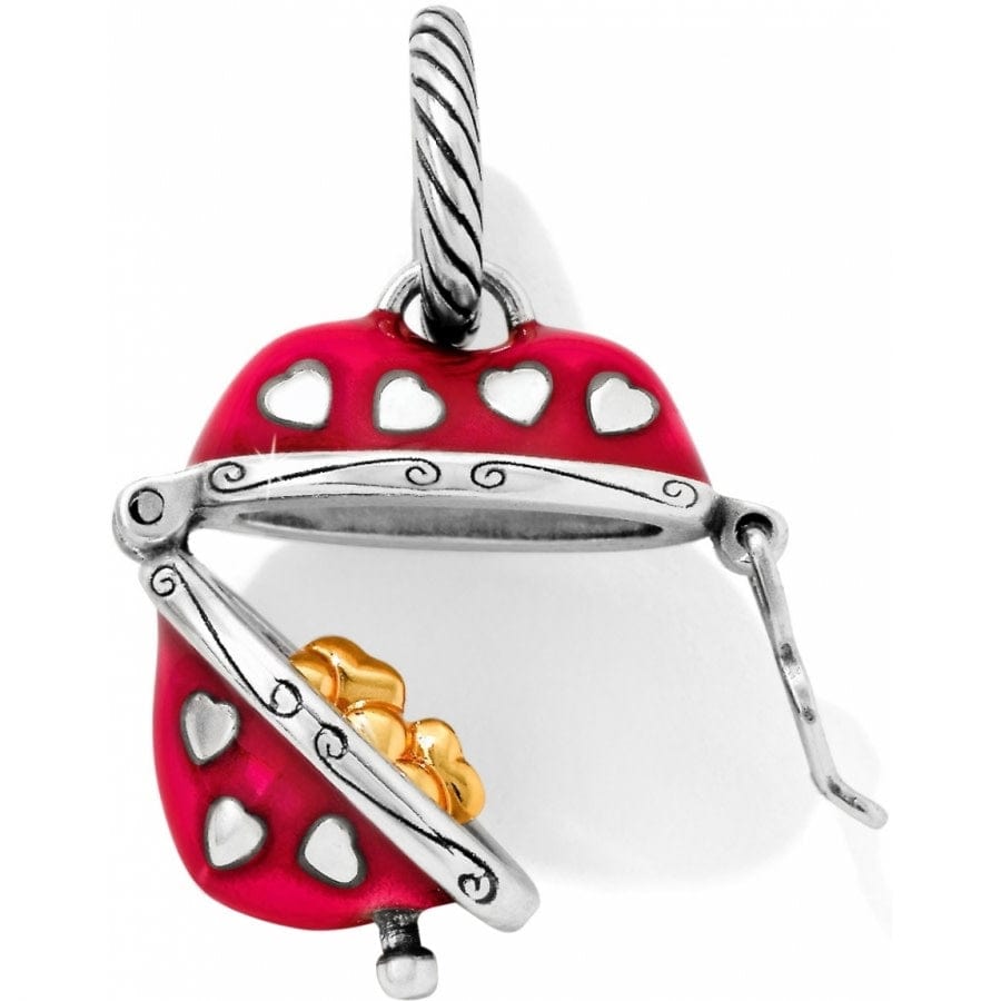 Hidden Hearts Charm silver-pink 2