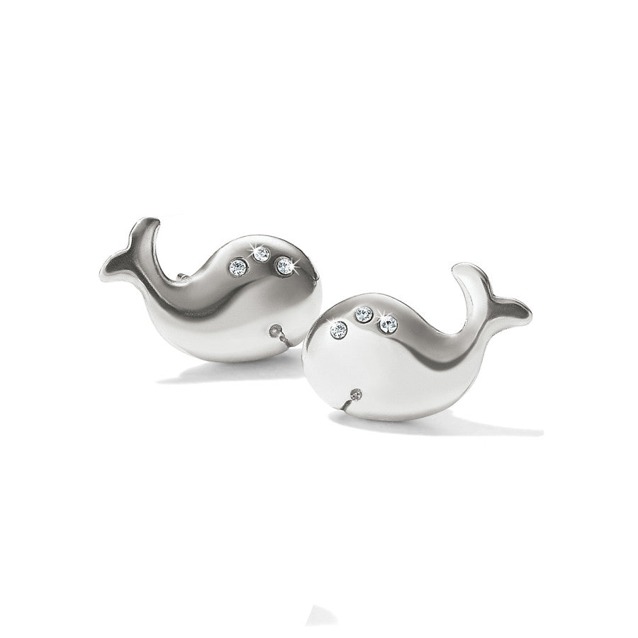 Humphrey The Whale Mini Post Earrings silver 1