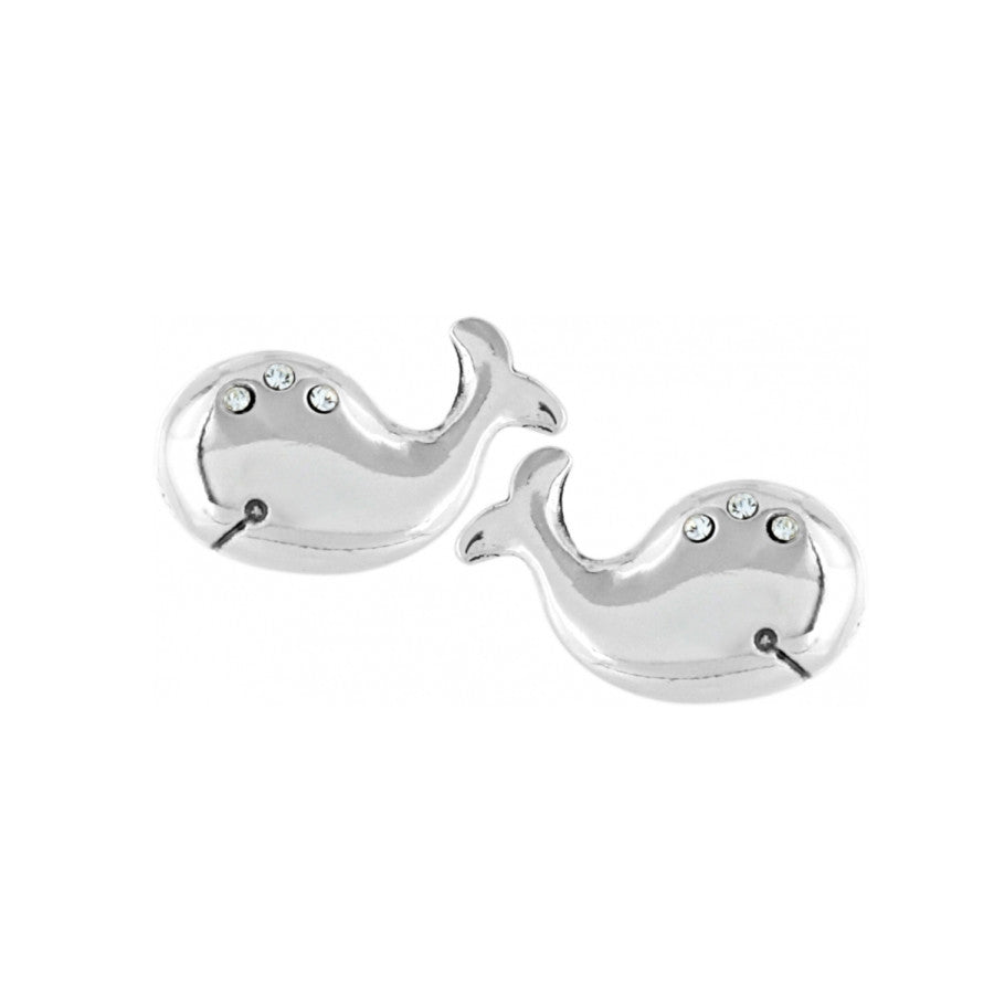 Humphrey The Whale Mini Post Earrings silver 2