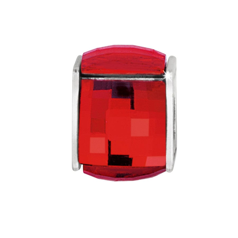 Ice Cube Bead silver-red 5