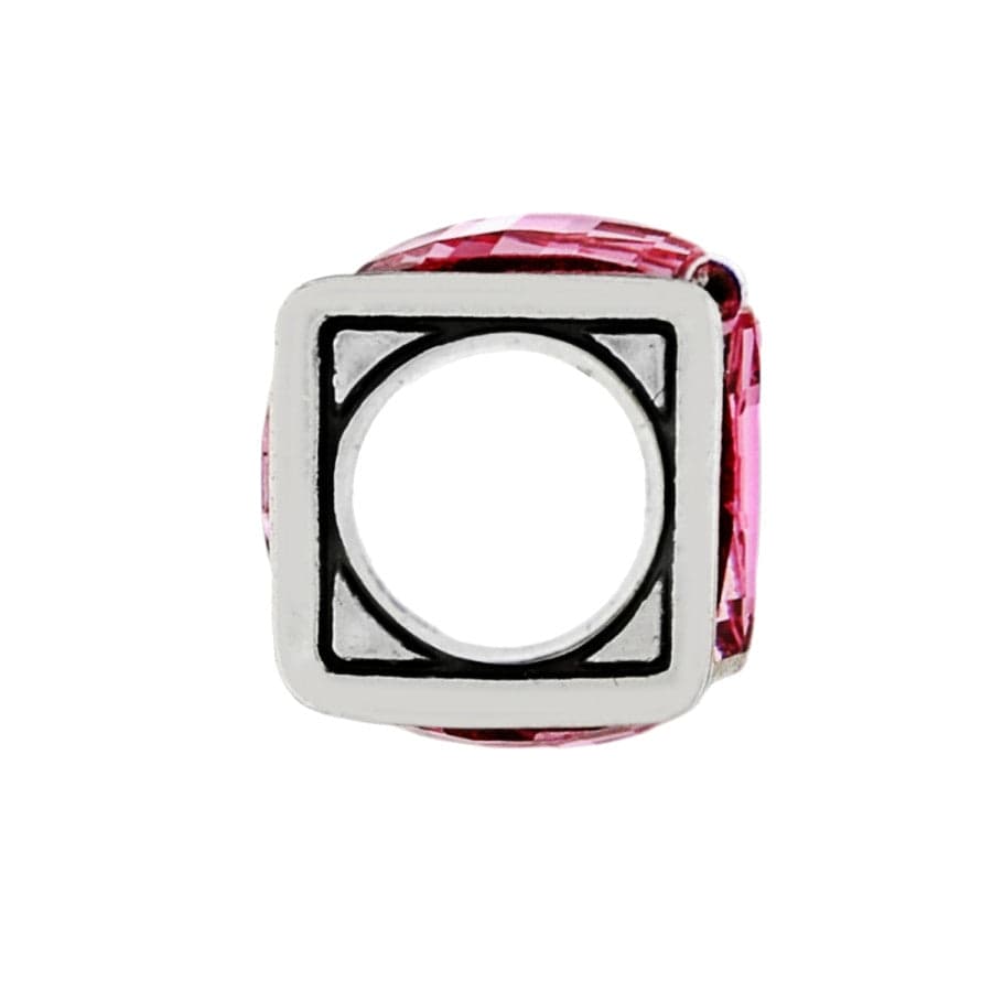Ice Cube Bead silver-rose 20