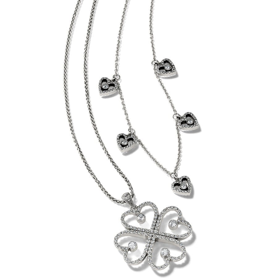 Illumina Mirrored Hearts Necklace silver 3