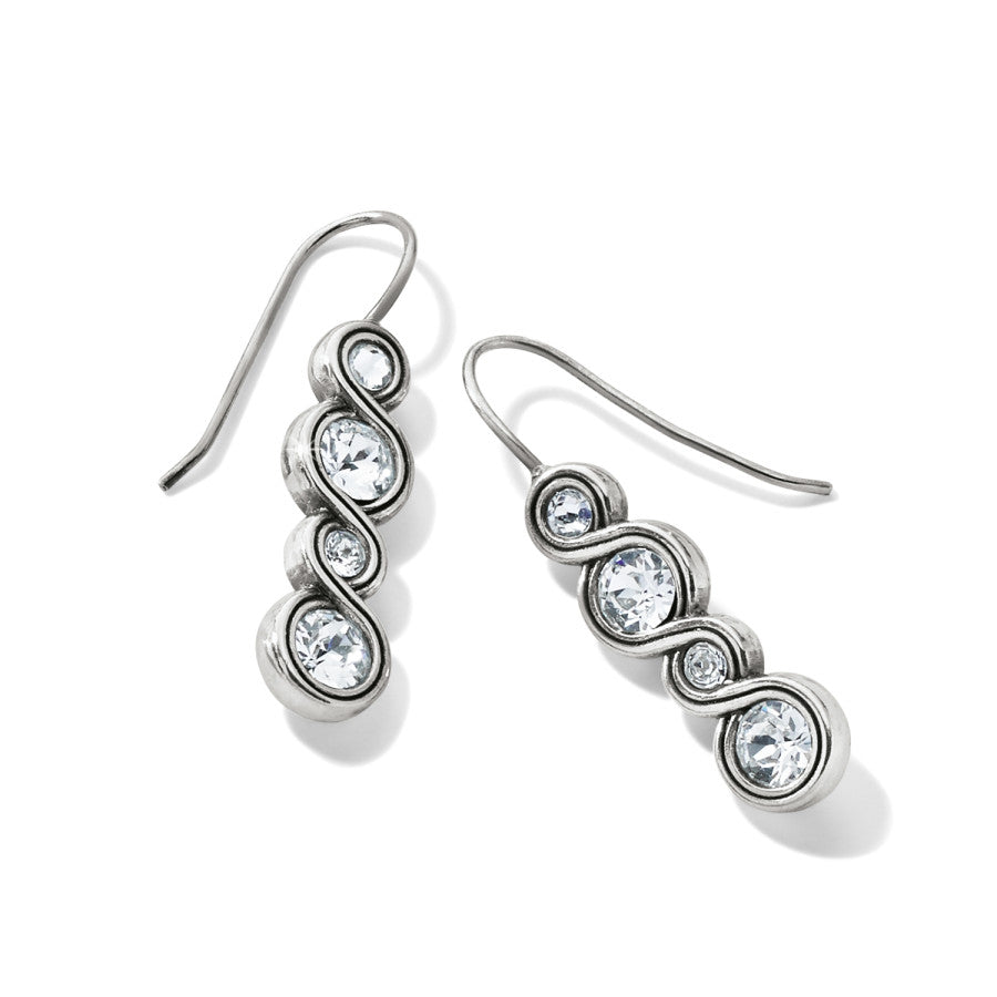 Infinity Sparkle French Wire Earrings silver 2
