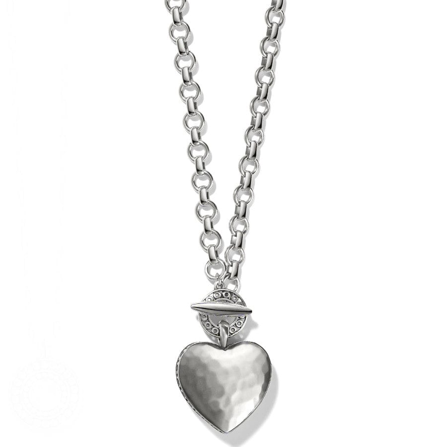 Inner Circle Heart Toggle Necklace silver 6