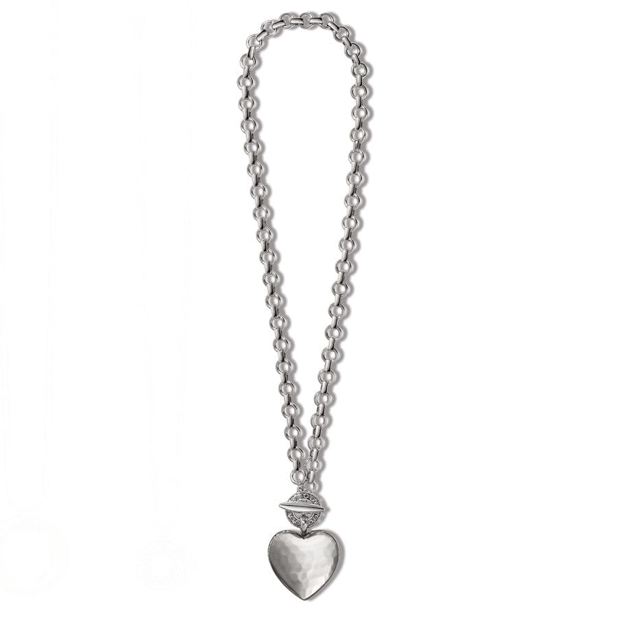 Inner Circle Heart Toggle Necklace silver 7