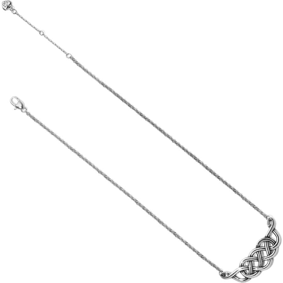 Interlok Braid Collar Necklace silver 2