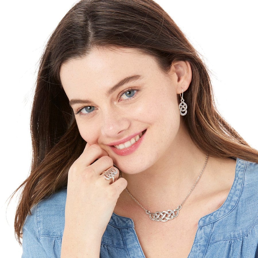Interlok Braid Collar Necklace silver 3