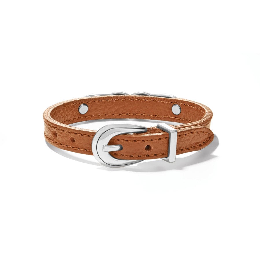Interlok Braid Leather Bracelet bourbon 7