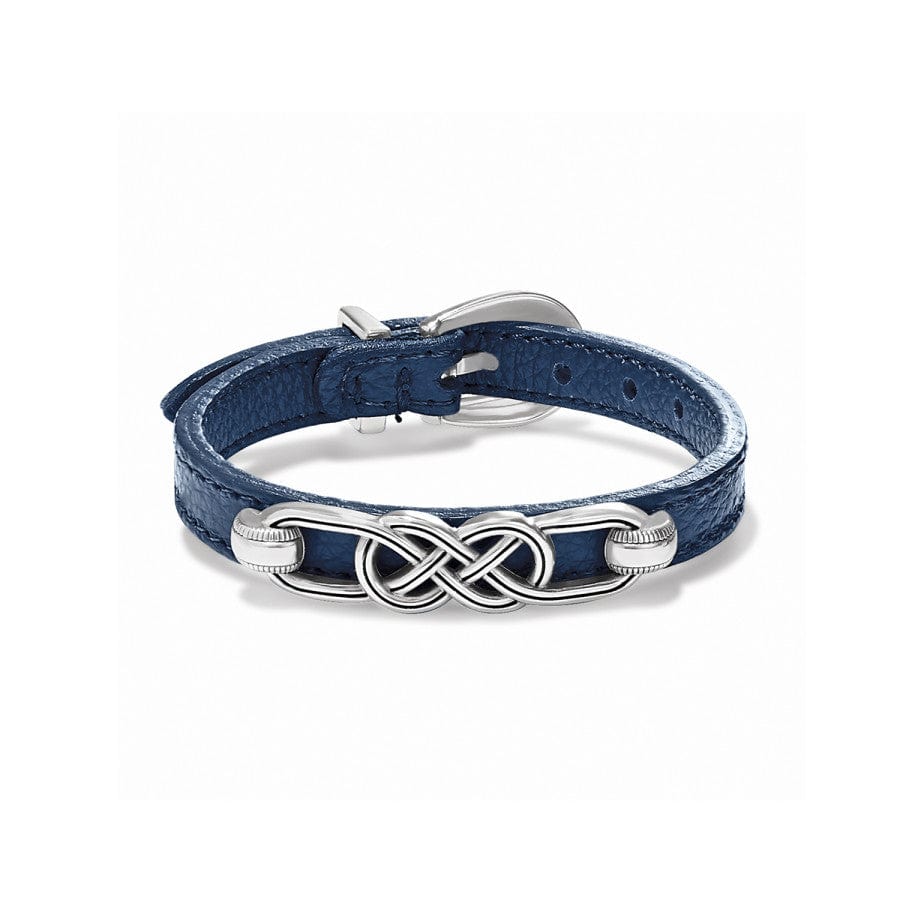 Interlok Braid Leather Bracelet french-blue 11