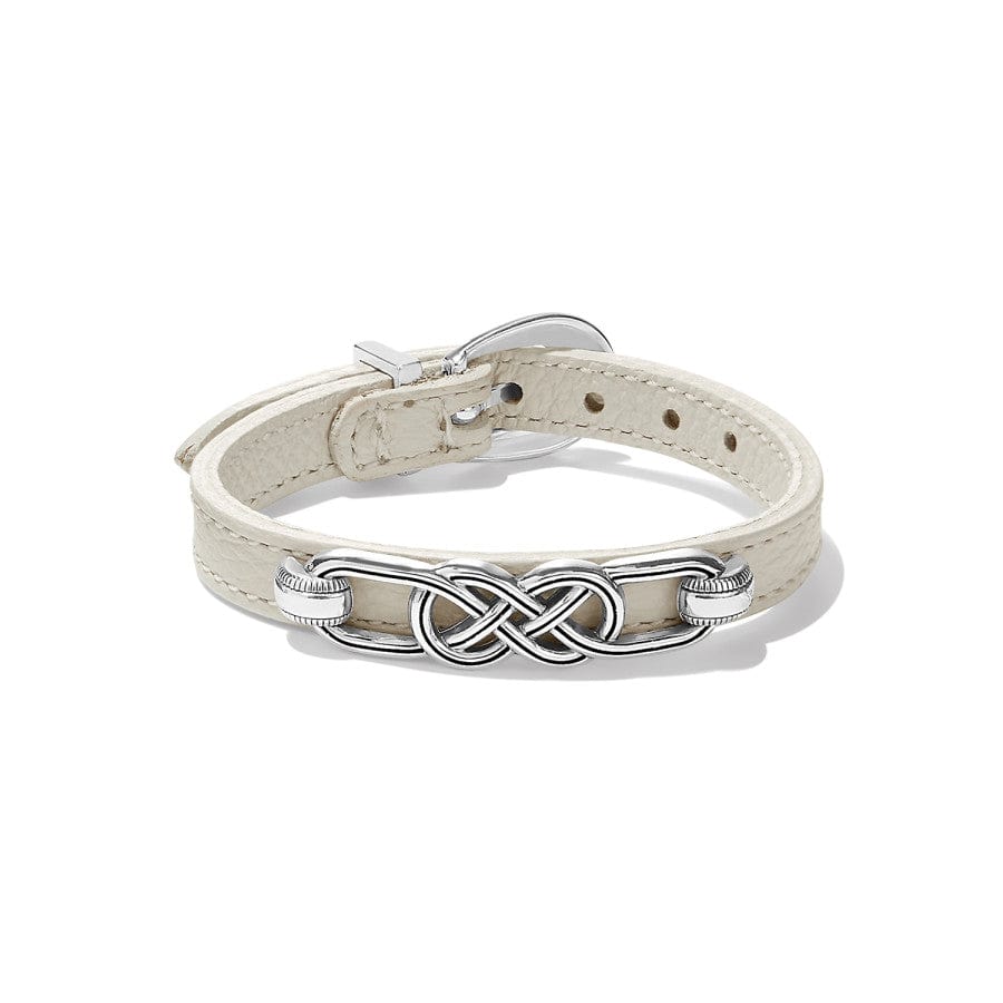 Interlok Braid Leather Bracelet shoe-white 9