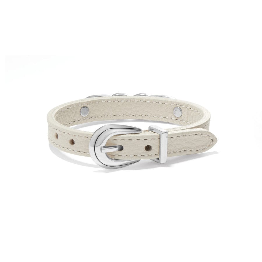 Interlok Braid Leather Bracelet shoe-white 10