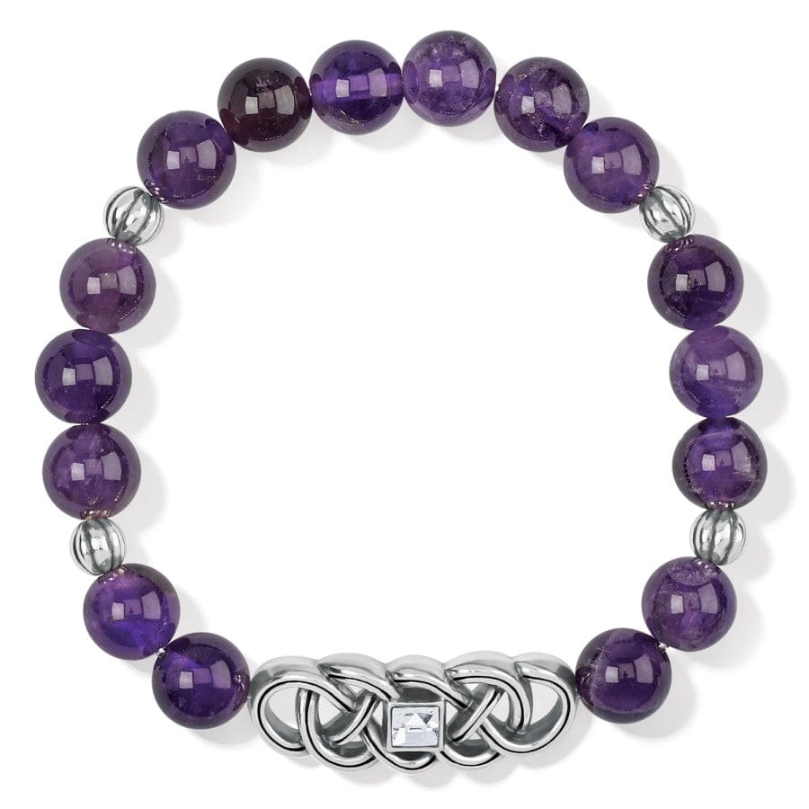 Interlok Lustre Amethyst Stretch Bracelet purple 1