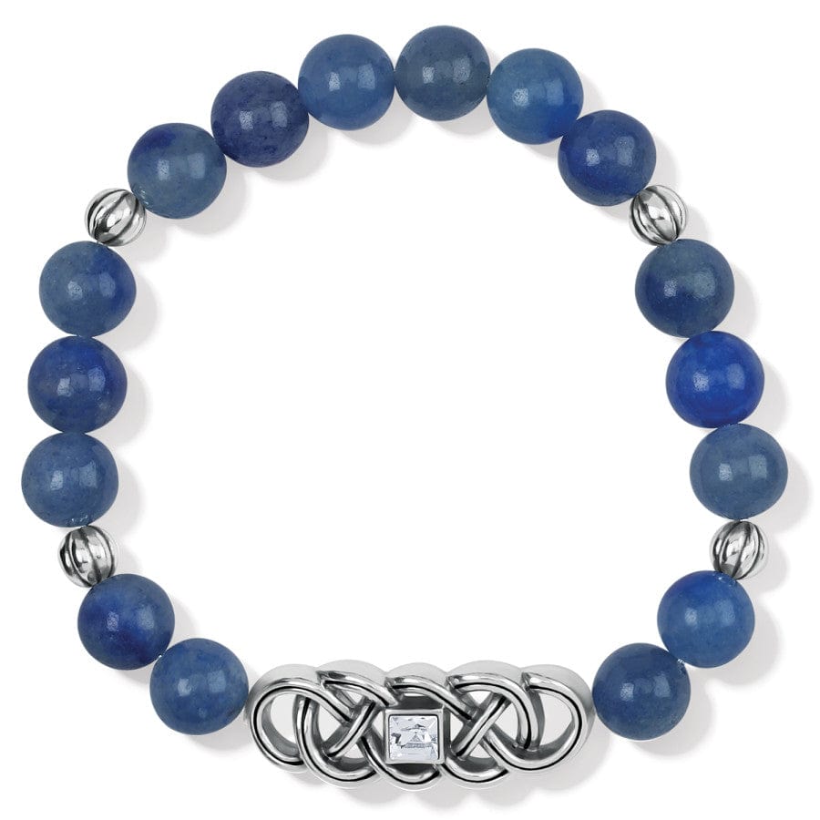 Interlok Lustre Blue Quartz Stretch Bracelet blue 1