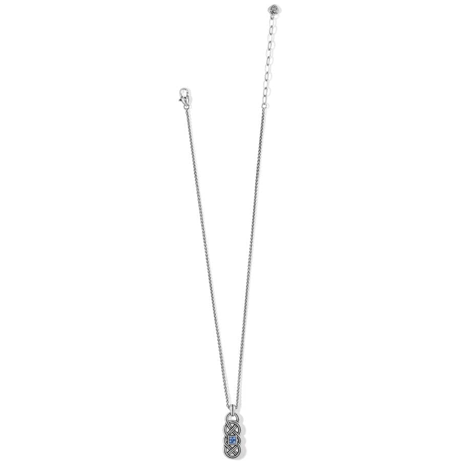 Interlok Lustre Necklace silver-light-sapphire 2