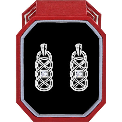 Interlok Lustre Post Drop Earrings Gift Box